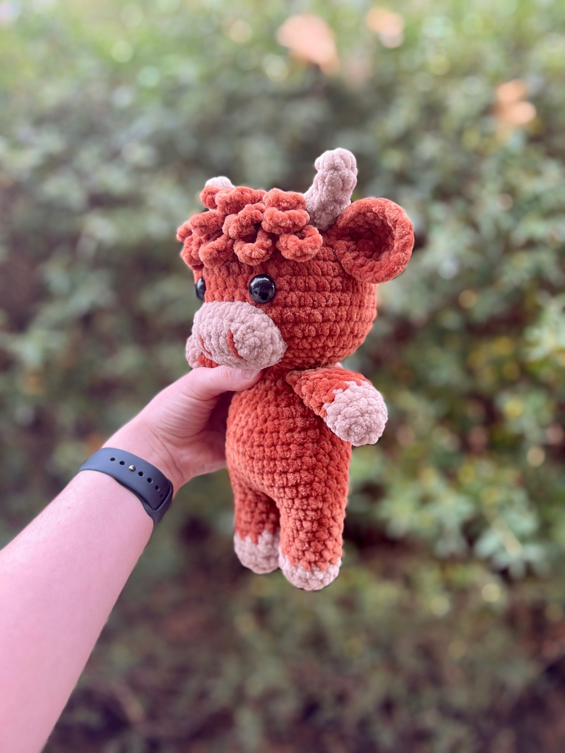 🎅Christmas Sale 50% OFF!!🎄🔥Crochet Highland Cow Amigurumi Pattern🐮DIY Kit & Finished Plush