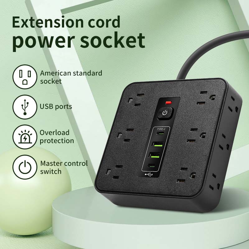 ✅Square Surge Protector Power Strip