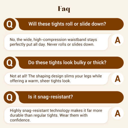 ⚡50K+ SOLD!❄️One-Seam Pile-Lined Shaping Tights💕Stay Warm & Look Snatched