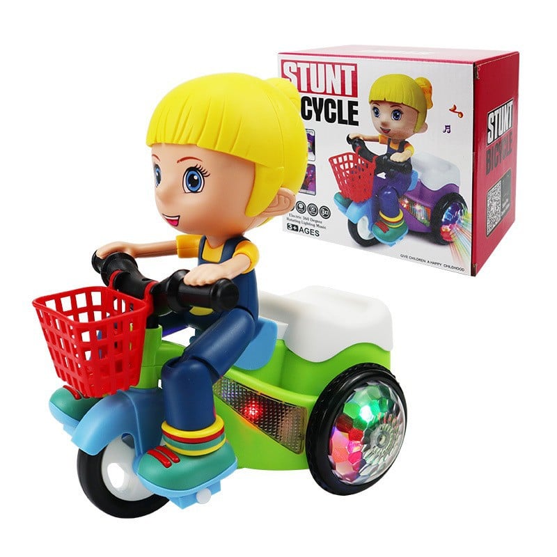 🛴Electric Light-Up Stunt Trike for Kids
