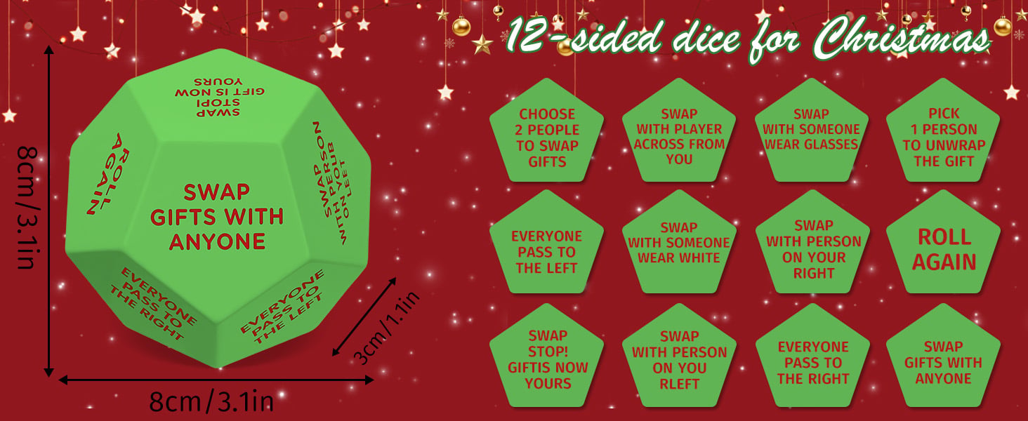 Santa Swap Gift Exchange Dice Santa Swap Gift Exchange Dice