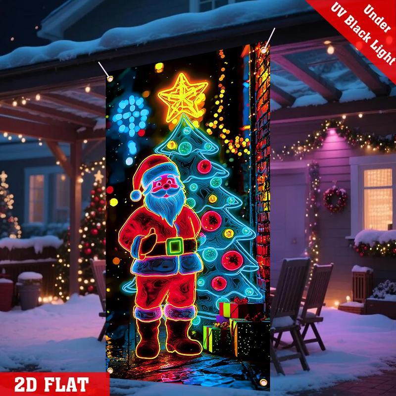🏆Flash Sale⚡50K+ SOLD! Almost Gone-💥Fluorescent Christmas Door Cover Party Banner