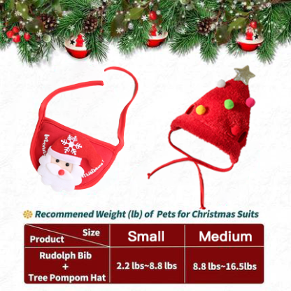 🎅Christmas Sale 50% Off🎄Cute Christmas Tree Hat with Pom-Poms