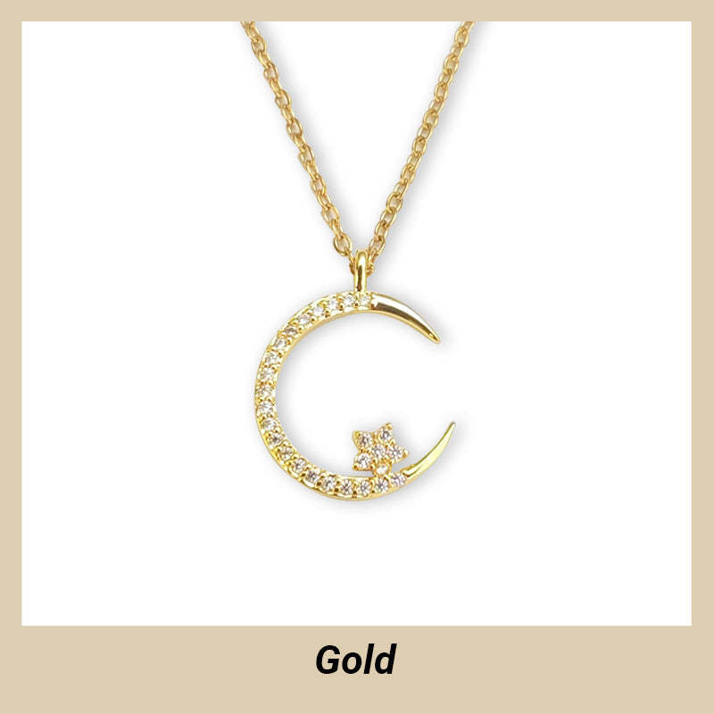 🔥FREE SHIPPING✨Bright Night: Moon Star Necklace🌙Gift For Women💕