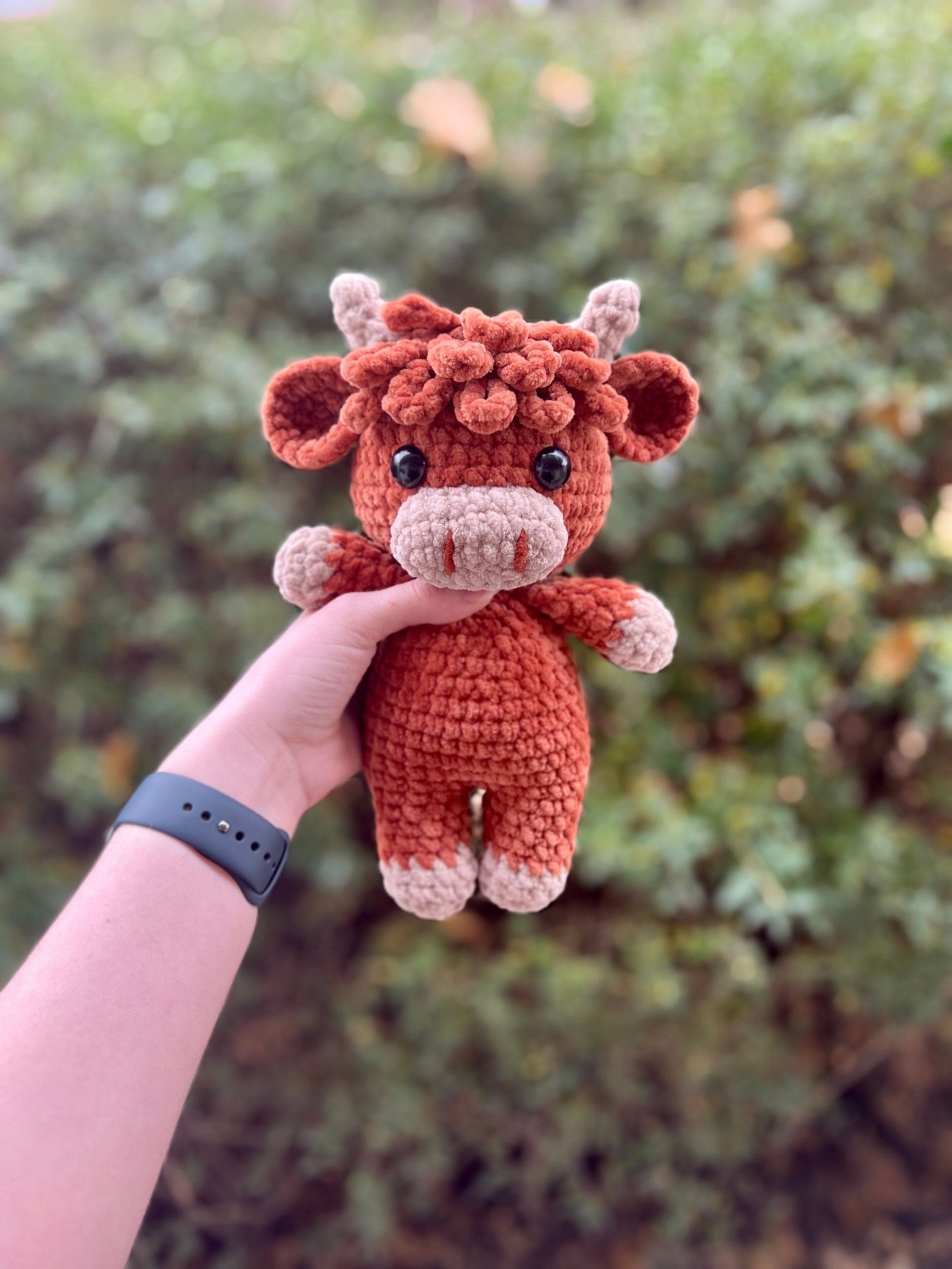🎅Christmas Sale 50% OFF!!🎄🔥Crochet Highland Cow Amigurumi Pattern🐮DIY Kit & Finished Plush