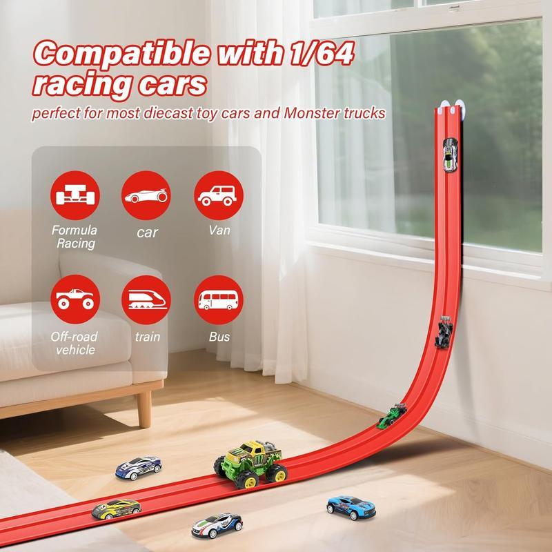 🎁Christmas Hot Sale 50% OFF🎅🏎️DIY Children's Alloy Car Suction Cup Race Track