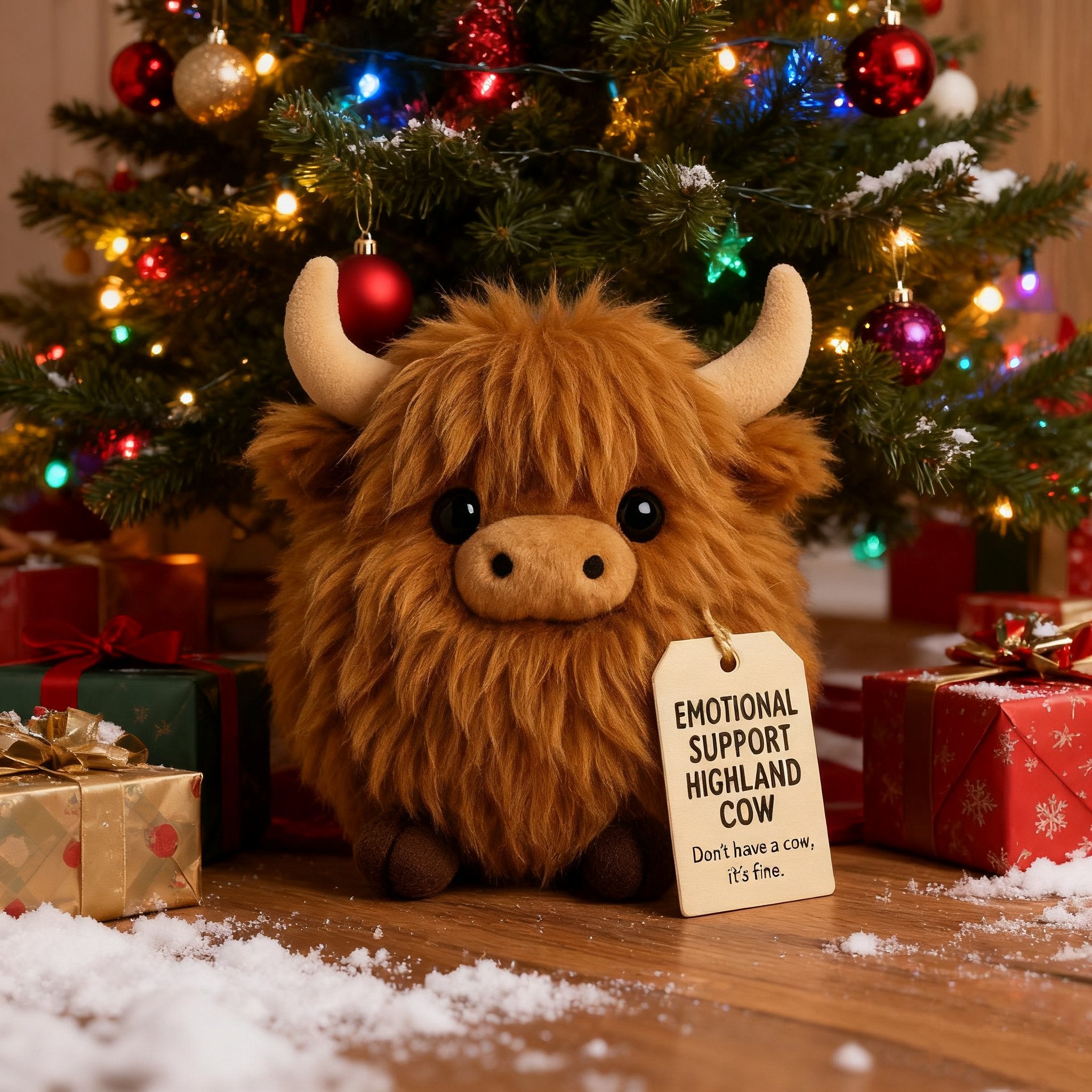 🎅Christmas Pre Sale 50% OFF🎁Emotional Support Highland Cow Plush🎉