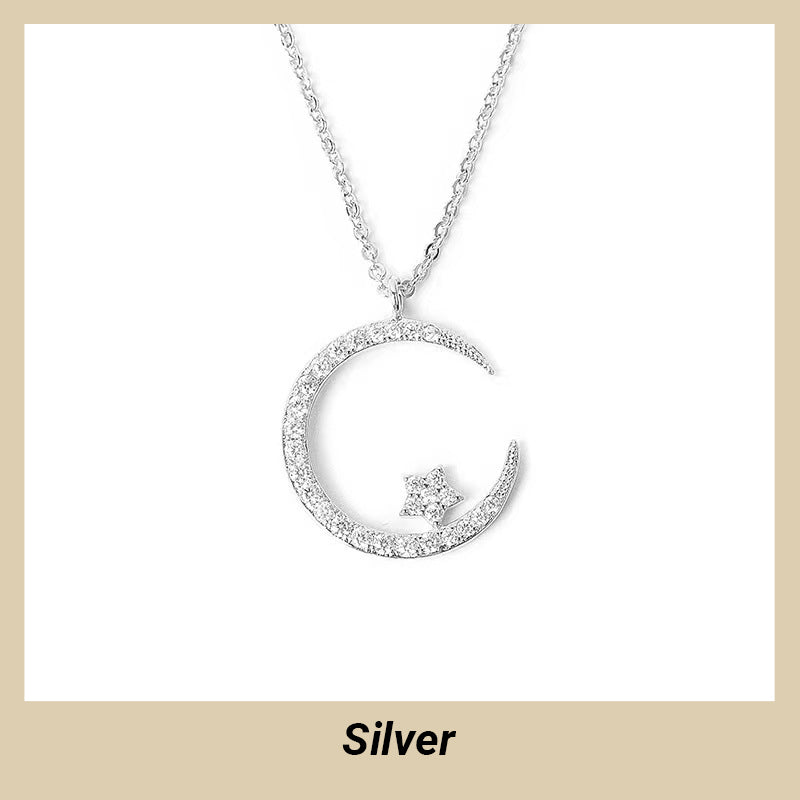 🔥FREE SHIPPING✨Bright Night: Moon Star Necklace🌙Gift For Women💕