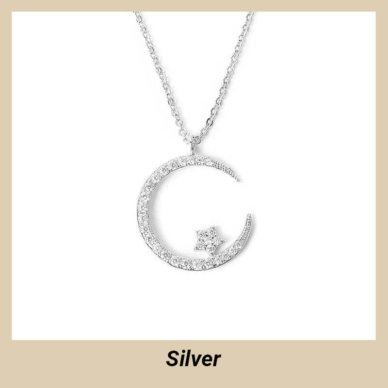 🔥FREE SHIPPING✨Bright Night: Moon Star Necklace🌙Gift For Women💕
