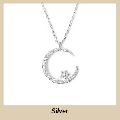 🔥FREE SHIPPING✨Bright Night: Moon Star Necklace🌙Gift For Women💕