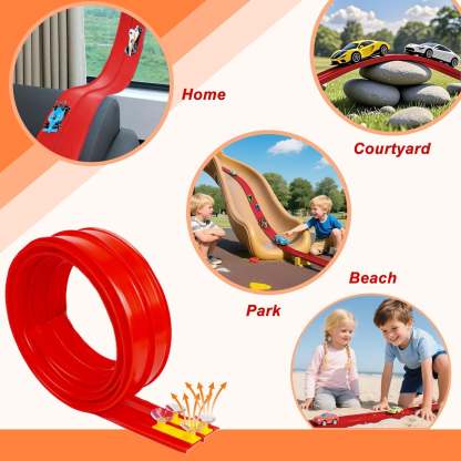 🎁Christmas Hot Sale 50% OFF🎅🏎️DIY Children's Alloy Car Suction Cup Race Track