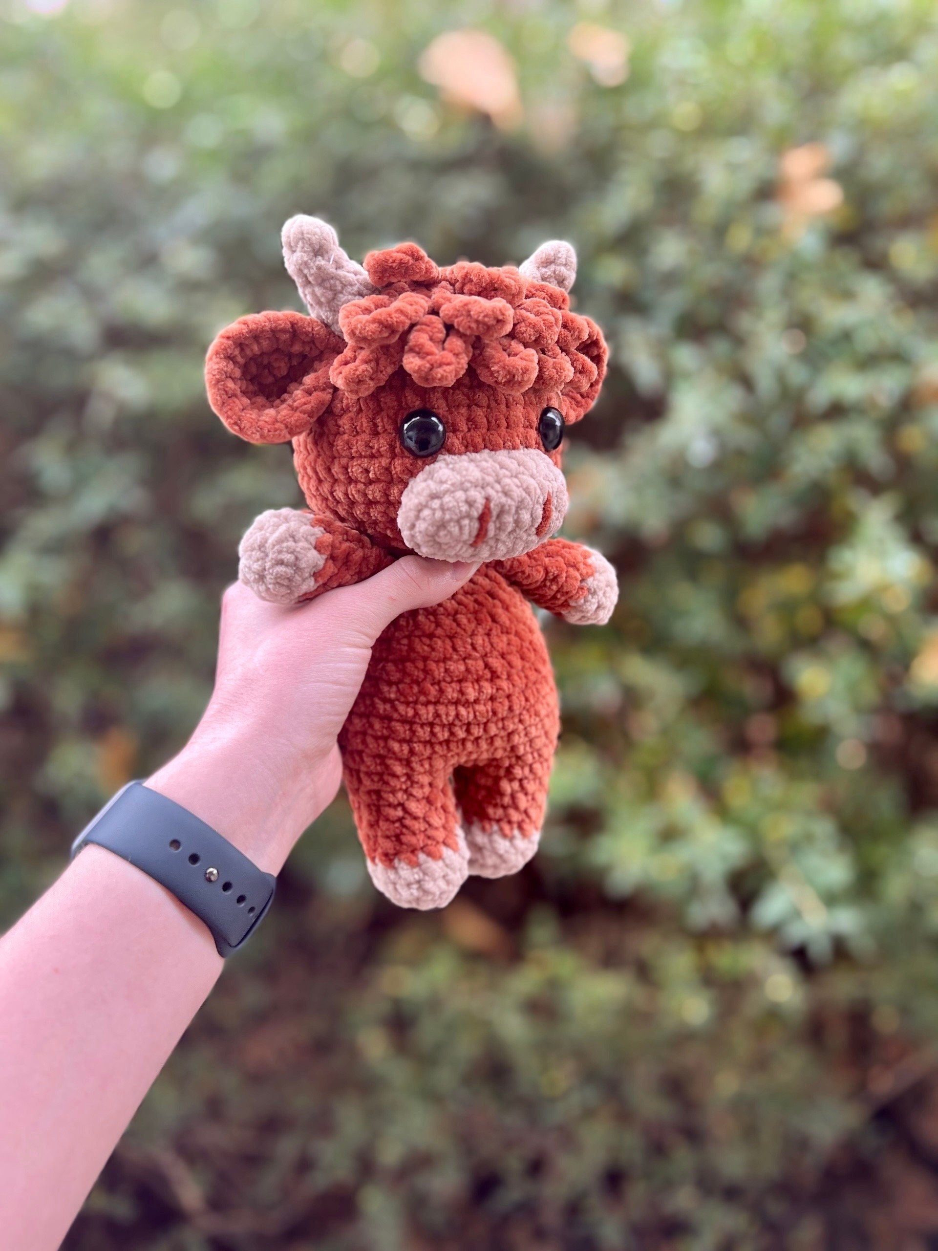 🎅Christmas Sale 50% OFF!!🎄🔥Crochet Highland Cow Amigurumi Pattern🐮DIY Kit & Finished Plush