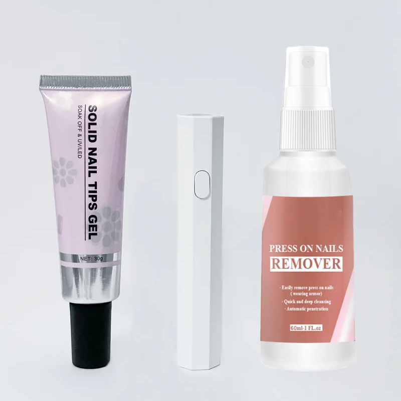 🎉Hot Selling🎉Magic Solid Nail Glue Kit (3-In-1 Nail Art Kits)