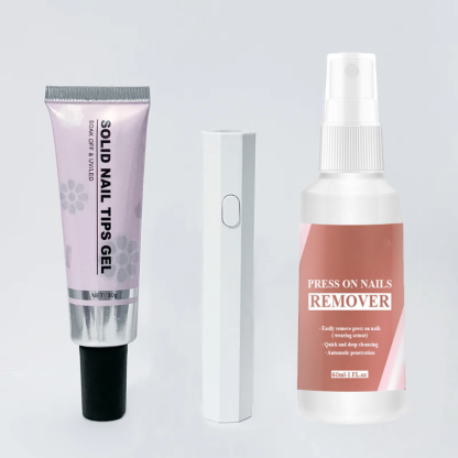 🎉Hot Selling🎉Magic Solid Nail Glue Kit (3-In-1 Nail Art Kits)