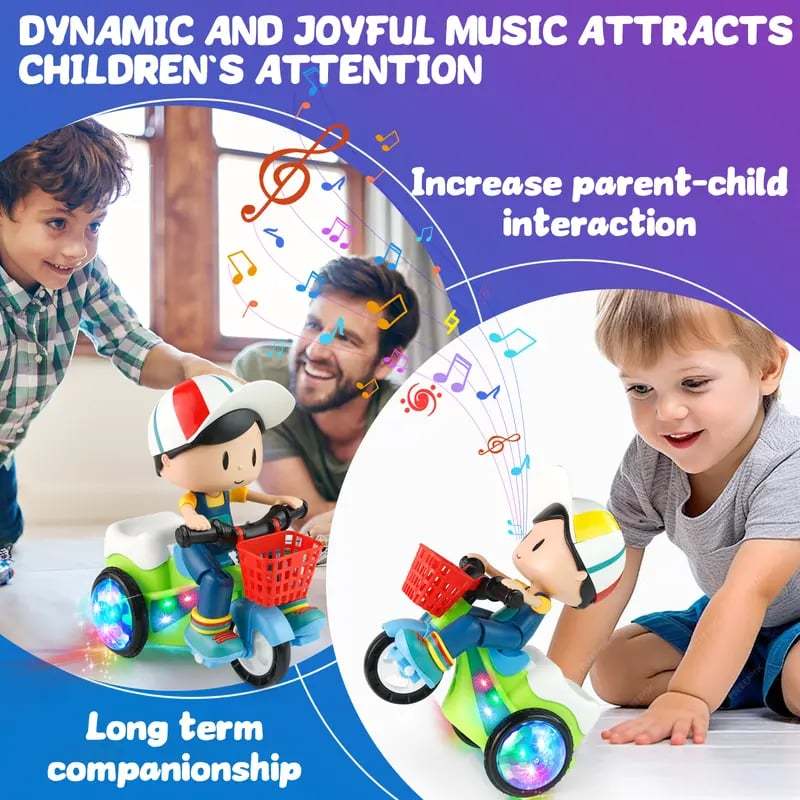 🛴Electric Light-Up Stunt Trike for Kids