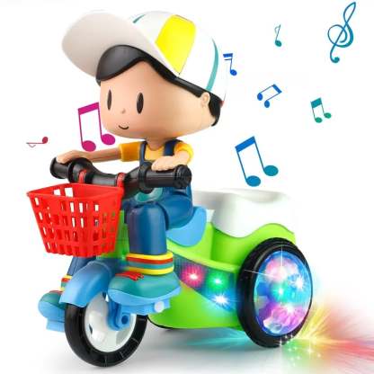 🛴Electric Light-Up Stunt Trike for Kids