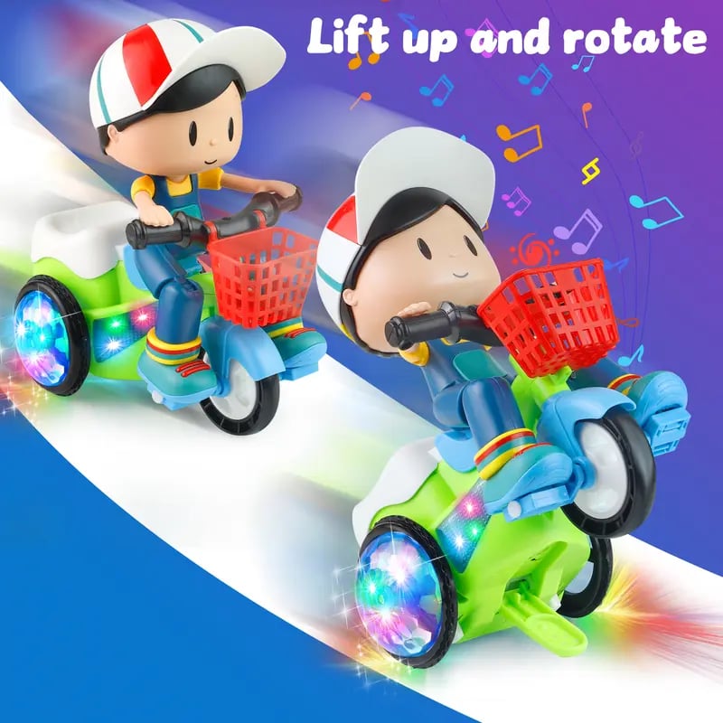 🛴Electric Light-Up Stunt Trike for Kids
