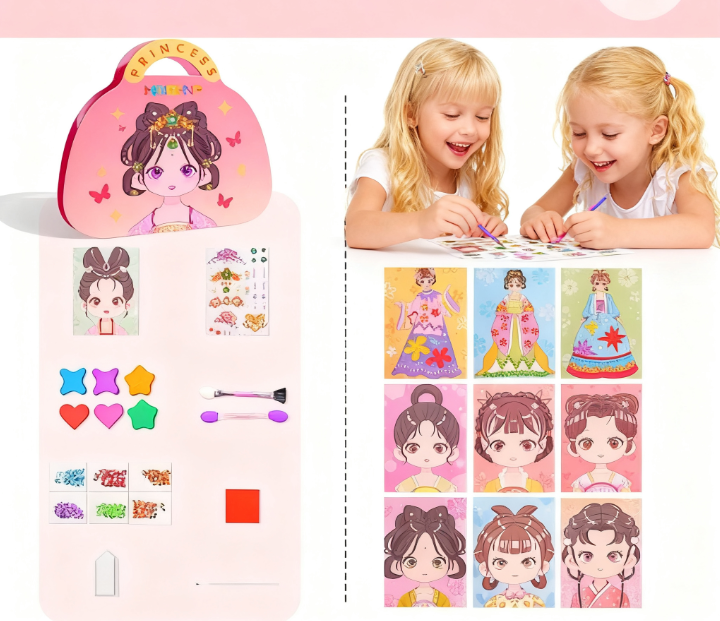 🎁🎄Christmas Sale 70% OFF💝Fantasy 3-in-1 Princess Dress Up & Make Up Game Set💅