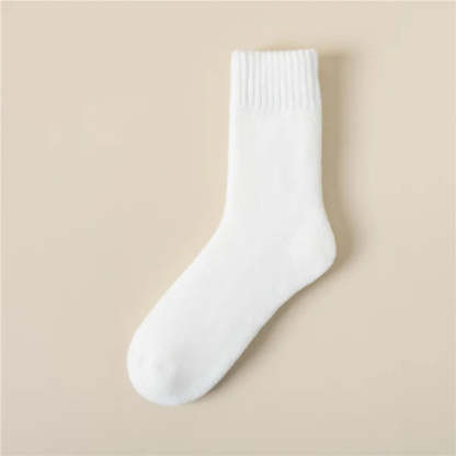 💖 Women's Solid Mid-calf Socks