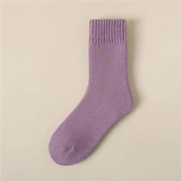 💖 Women's Solid Mid-calf Socks