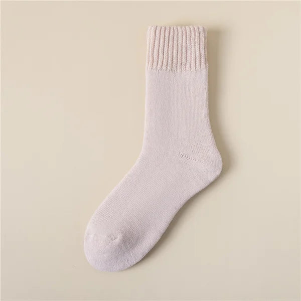 💖 Women's Solid Mid-calf Socks
