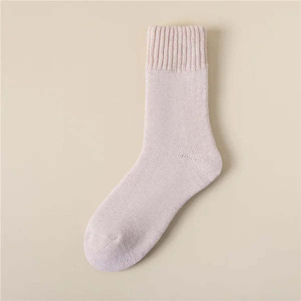 💖 Women's Solid Mid-calf Socks
