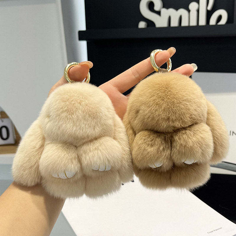 🎉💕New Year Promotion 50% OFF🎄Handmade Soft Bunny PomPom Charms🐰