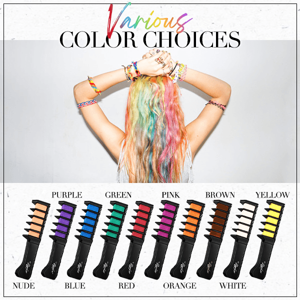 🎅New Year Pre-sale 50% OFF✨Temporary Hair Dye Chalk Comb - Cruelty Free