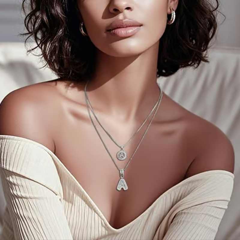 💍Last Day💍Initial Letter Pendant Necklaces💝Best Gift for your friends