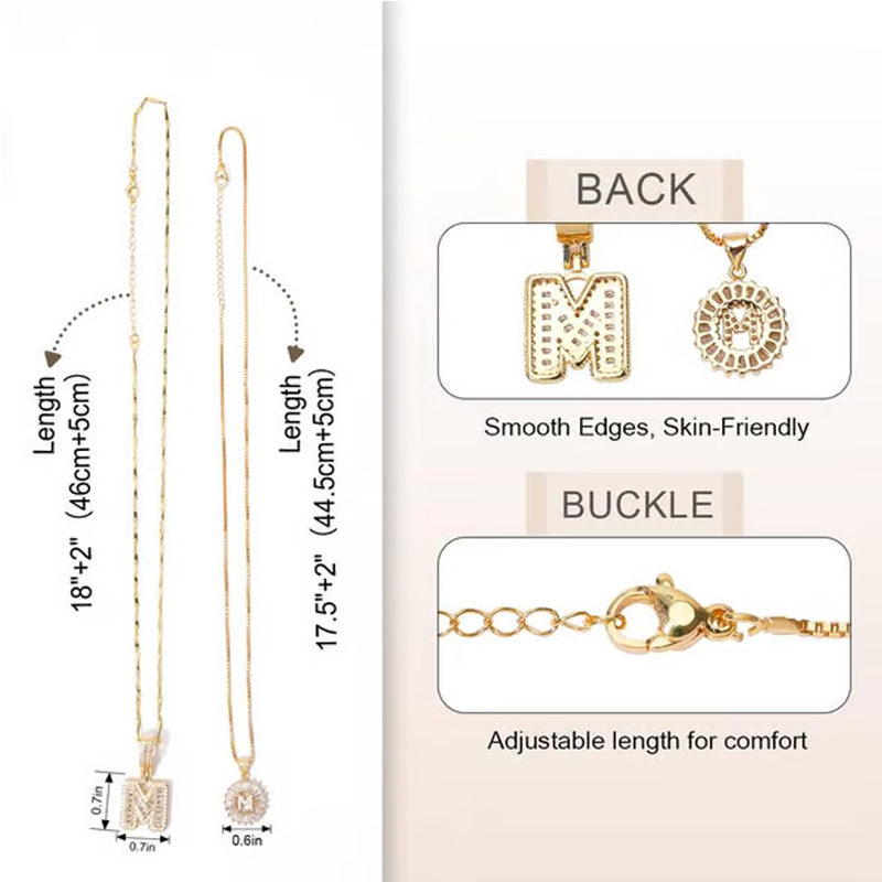 💍Last Day💍Initial Letter Pendant Necklaces💝Best Gift for your friends