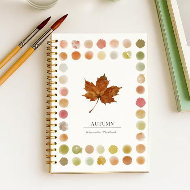 Watercolor Workbook for Beginners with 16 Colors Paint