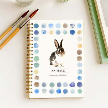 Watercolor Workbook for Beginners with 16 Colors Paint