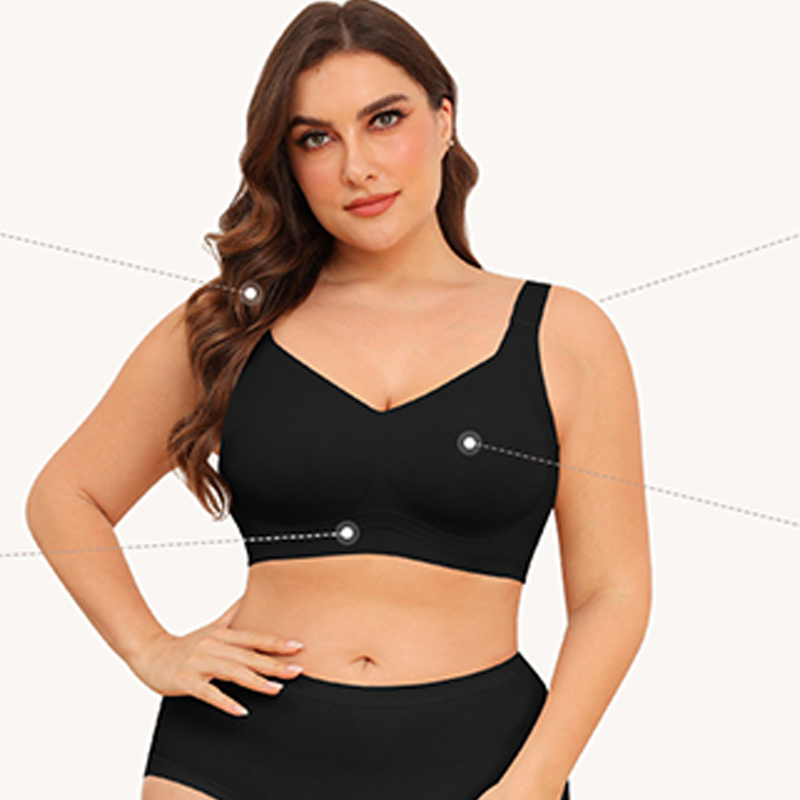 🎁Christmas 50% OFF✨🔥Women's Seamless Full Coverage Wireless Bra👩