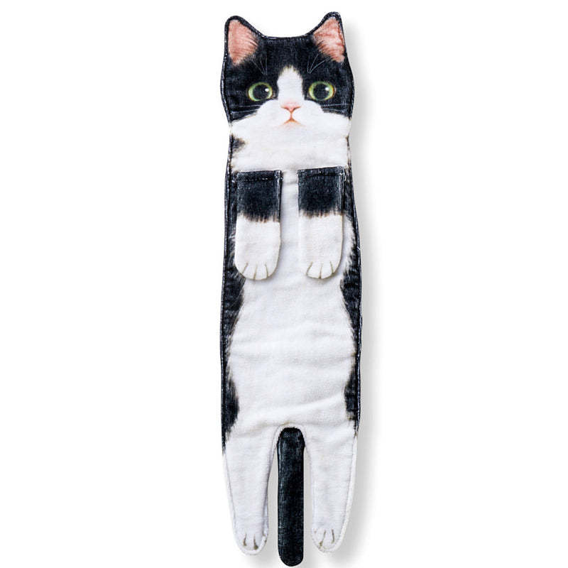 🎁Christmas Gift idea 50% OFF🎄🎅✨😺Cute Cat Hand Towel🐾