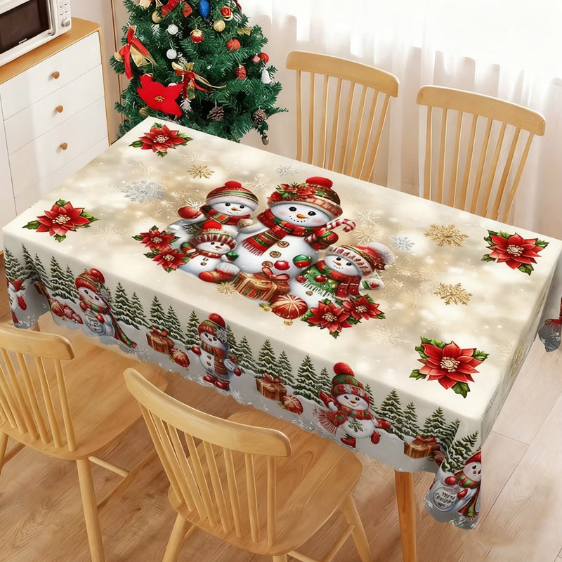 🎁Christmas Printed Tablecloth🌟Stylish Patterns + Premium Fabric, Ideal Gift for Home Decor Lovers!