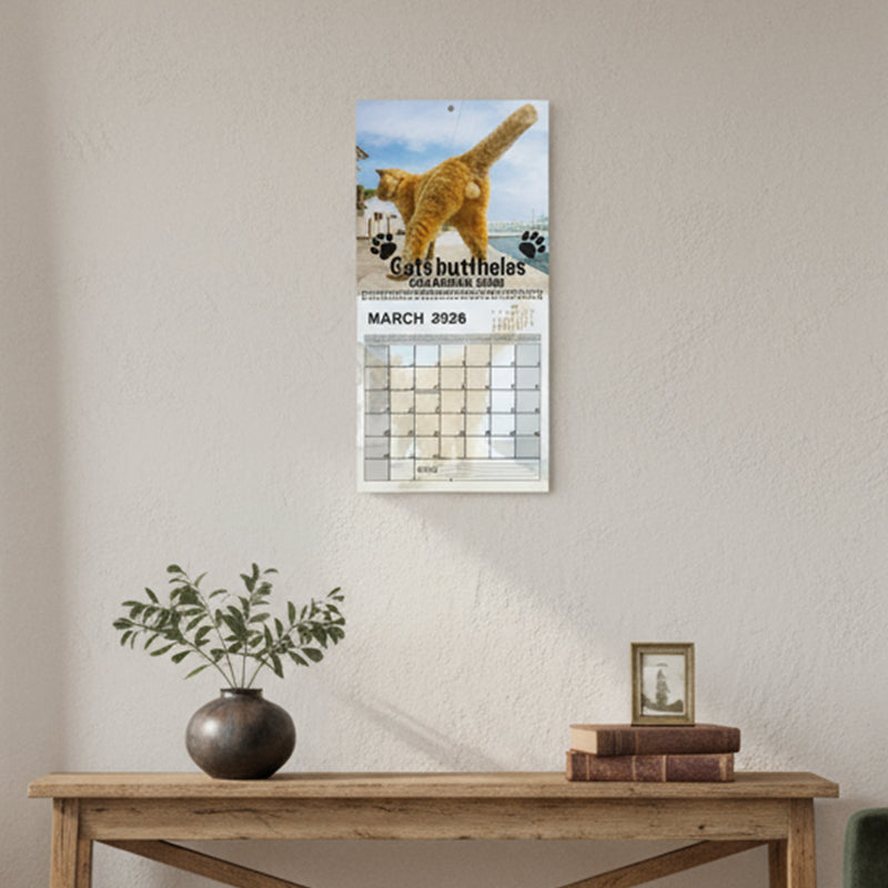 2026 Funny Cat Wall Calendar