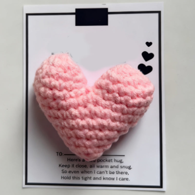 💖Pocket Hug, Crocheted Heart, Small Gift, Handmade✨
