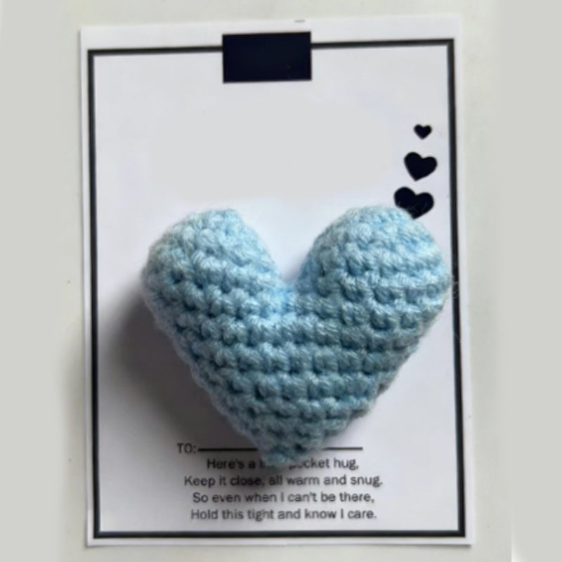 💖Pocket Hug, Crocheted Heart, Small Gift, Handmade✨