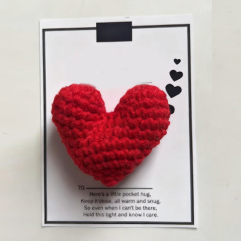 💖Pocket Hug, Crocheted Heart, Small Gift, Handmade✨
