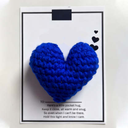 💖Pocket Hug, Crocheted Heart, Small Gift, Handmade✨
