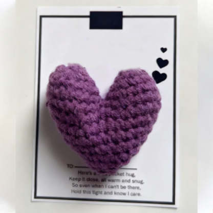 💖Pocket Hug, Crocheted Heart, Small Gift, Handmade✨