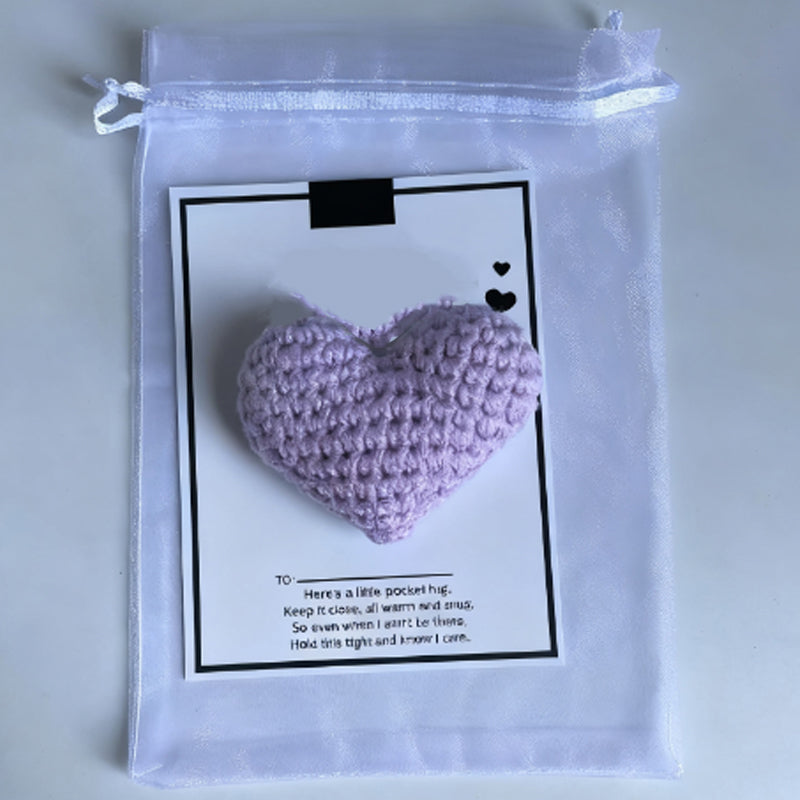 💖Pocket Hug, Crocheted Heart, Small Gift, Handmade✨