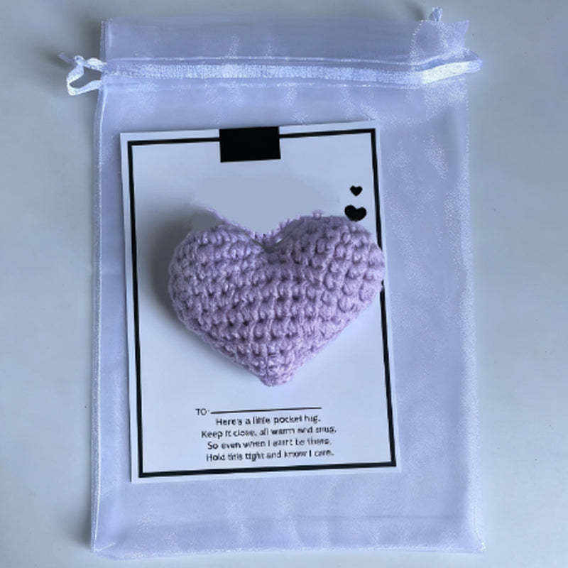 💖Pocket Hug, Crocheted Heart, Small Gift, Handmade✨