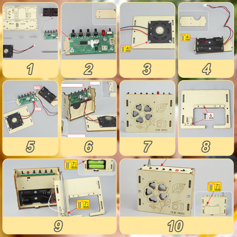 🔥Black Friday Sale🎁Educational Children Toys DIY Mini Radio
