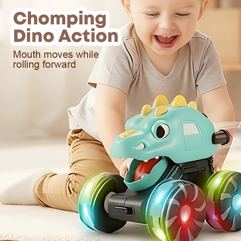 🎉LAST DAY SPECIAL PRICE!🔥Press & Go Dinosaur Toy Car With Lights🦖