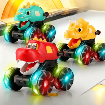 🎉LAST DAY SPECIAL PRICE!🔥Press & Go Dinosaur Toy Car With Lights🦖