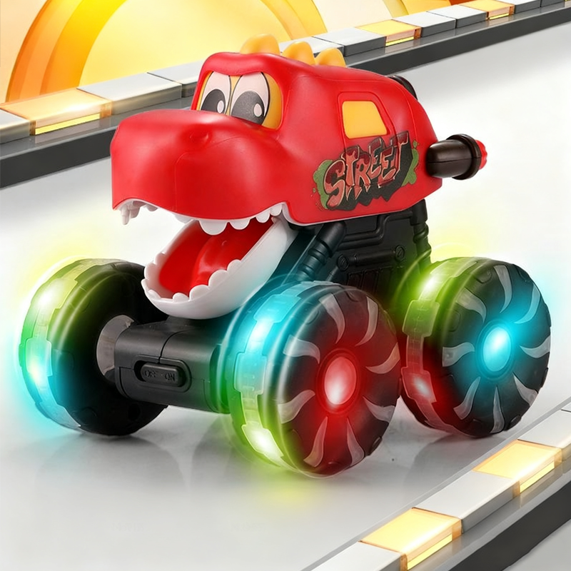 🎉LAST DAY SPECIAL PRICE!🔥Press & Go Dinosaur Toy Car With Lights🦖