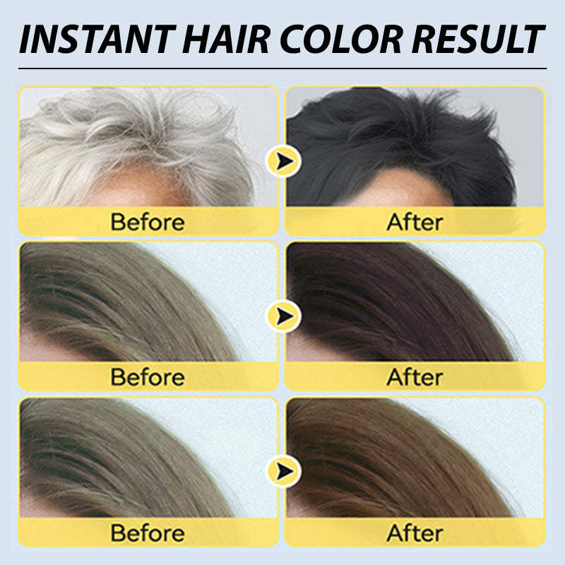 🍎 NOW 50% OFF! ✨ 3-in-1 Hair Coloring Shampoo, Plant Extracts for Vibrant Hair