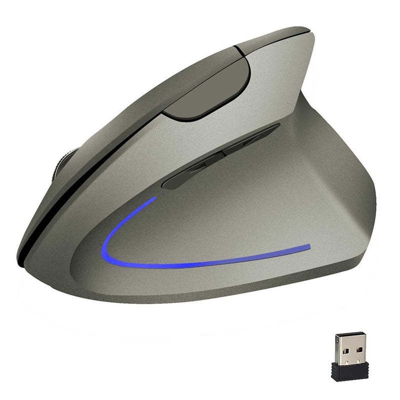 Wireless USB Rechargeable Ergonomic Vertical Optical Mouse