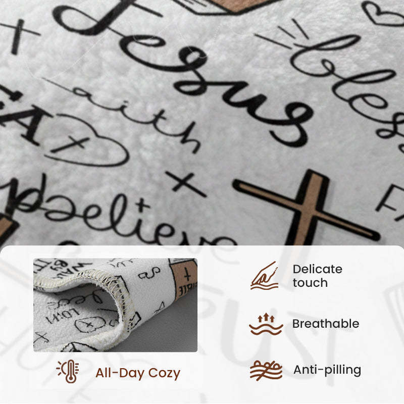 Faith-Inspired Cozy Ultra-Soft Throw Blanket